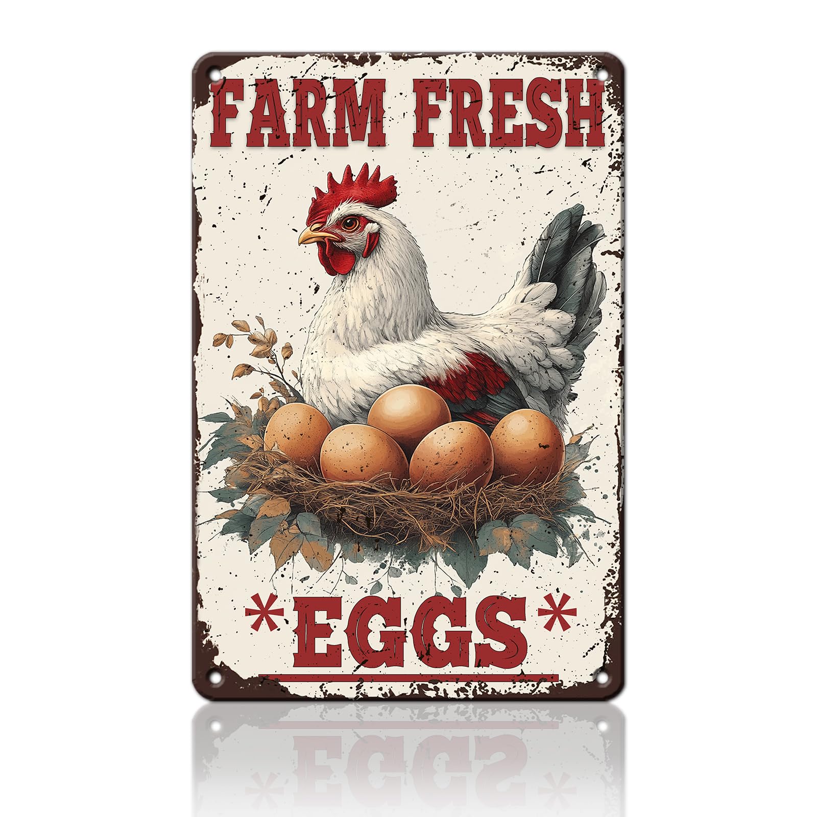 Funny Chicken Signs Welcome To My Kitchen Humorous Cartoon Rooster Cooking Aluminium Sign Metal Chicken Signs Decor Home Ktichen Farm Are Wall 12x8 Inch Vintage Chicken Signs Metal Tin Poster