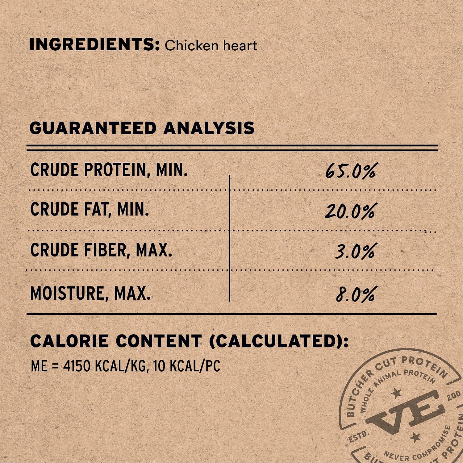 Vital Essentials Freeze Dried Raw Chicken Hearts Dog Treats | Single Ingredient | Premium Quality | Grain Free Treats for Dogs, 1.9 oz Bag