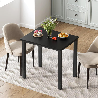 Need Dining Table Small Computer Desk for Home&Office- 31.5" Length Small Writing Desk Gaming Desk Students Laptop Use, Black Desktop & Black Frame AC3CB(80 * 60)